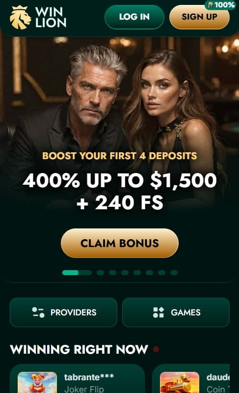 WinLion bonuses